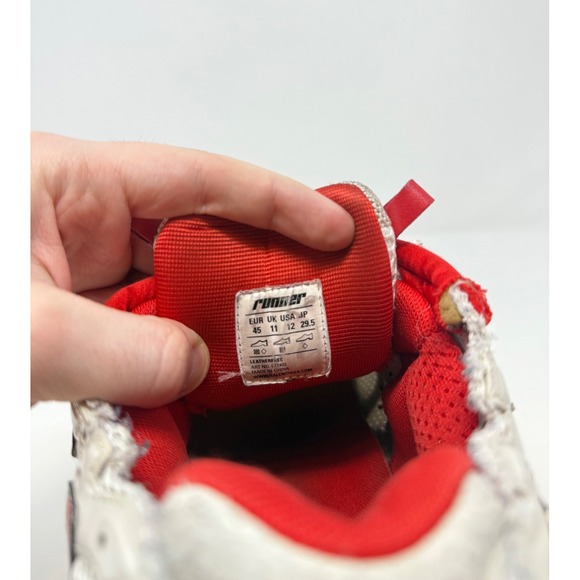 Balenciaga Runner Sneaker Red/White Size 12 US 45 EU - Picture 7 of 10